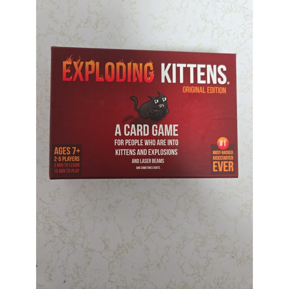 Exploding Kittens Card Game Original Edition Complete with Instructions. New OB